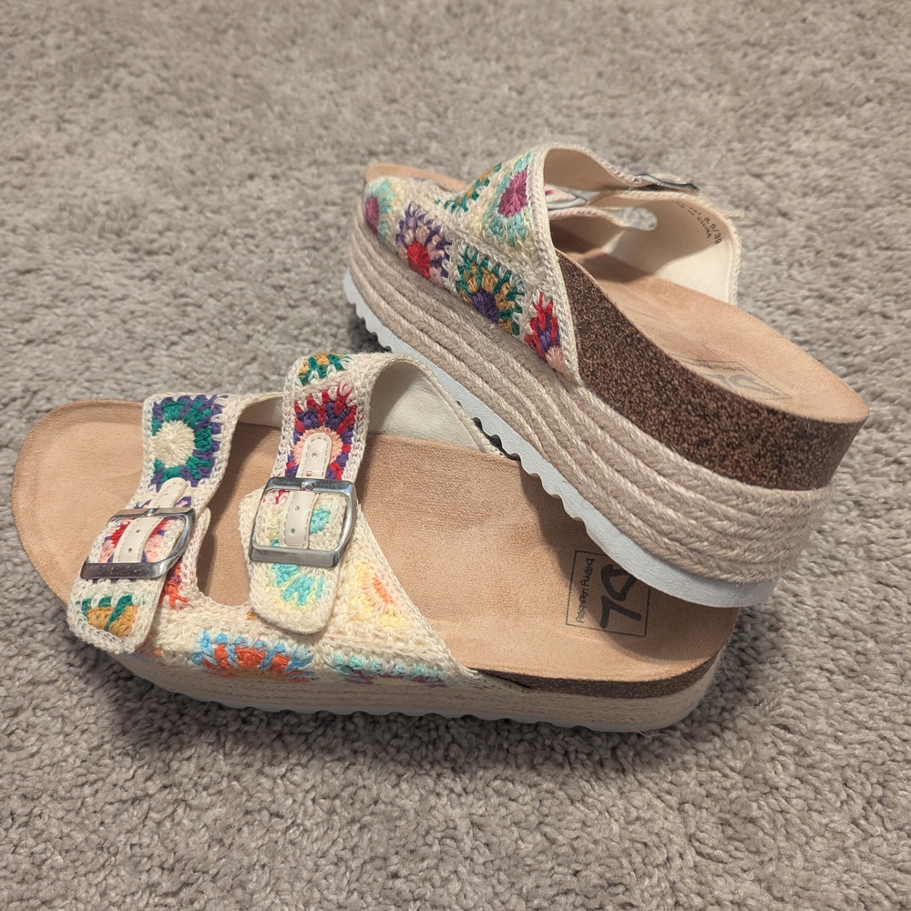 Colorful Crochet Women's Sandals